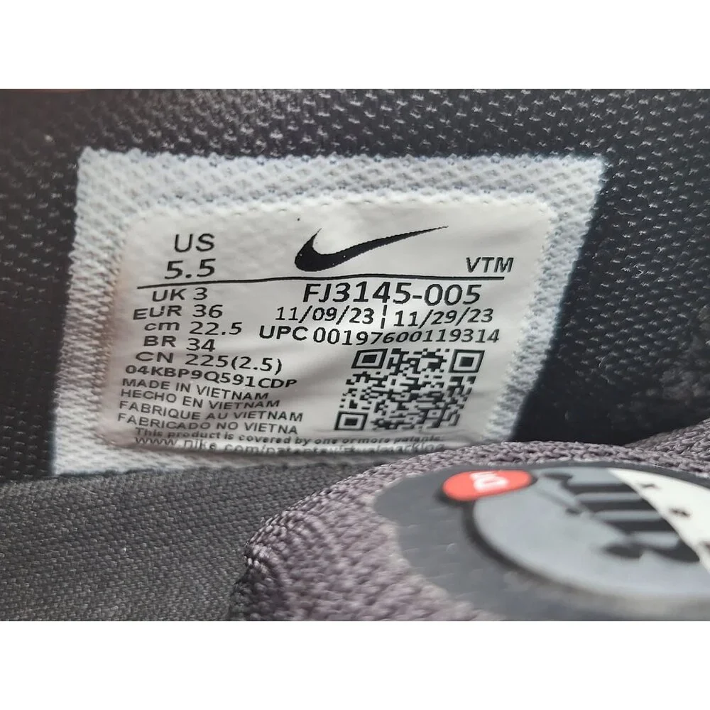 Nike Air Max DN Black Smoke Grey Women's 5.5 DN‎ Air Cushion Lifestyle Running